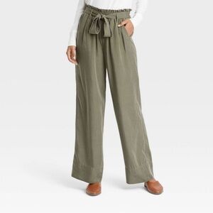 High Rise Wide Leg Pants